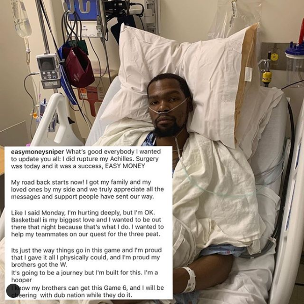 Kevin Durant underwent surgery for his torn right Achilles tendon - Net ...