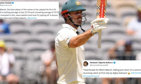 AUS vs PAK [Twitter reactions]: Mitchell Marsh’s sublime knock gives Australia upper hand on Day 3 of MCG Test