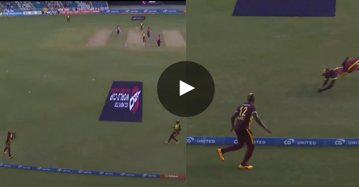 WATCH: Andre Russell and Rovman Powell’s tag-team catch sends Moeen Ali packing during WI vs ENG 5th T20I
