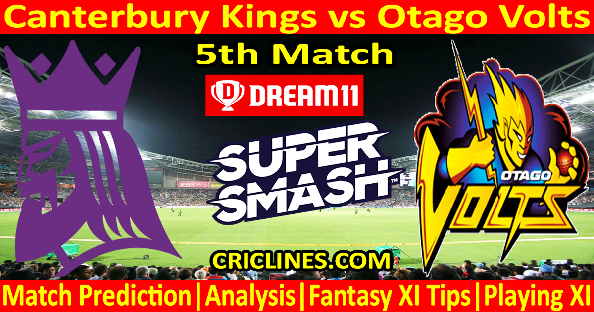 Today Match Prediction-CK vs OV-Dream11-Super Smash T20 2023-24-5th Match-Who Will Win