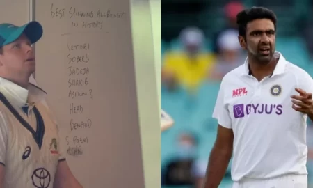 Australia dressing room picture surfaces; R Ashwin and two other India players feature as best spin all-rounders