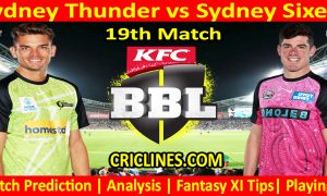 Today Match Prediction-SYT vs SYS-Dream11-BBL T20 2023-24-19th Match-Who Will Win