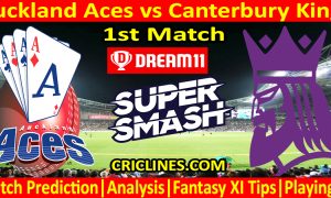 Today Match Prediction-AA vs CK-Dream11-Super Smash T20 2023-24-1st Match-Who Will Win