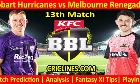 Today Match Prediction-HBH vs MLR-Dream11-BBL T20 2023-24-13th Match-Who Will Win