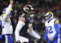 Rams end the Bears’ magical run and the Patriots ease past the Texans to set up NFL’s final four