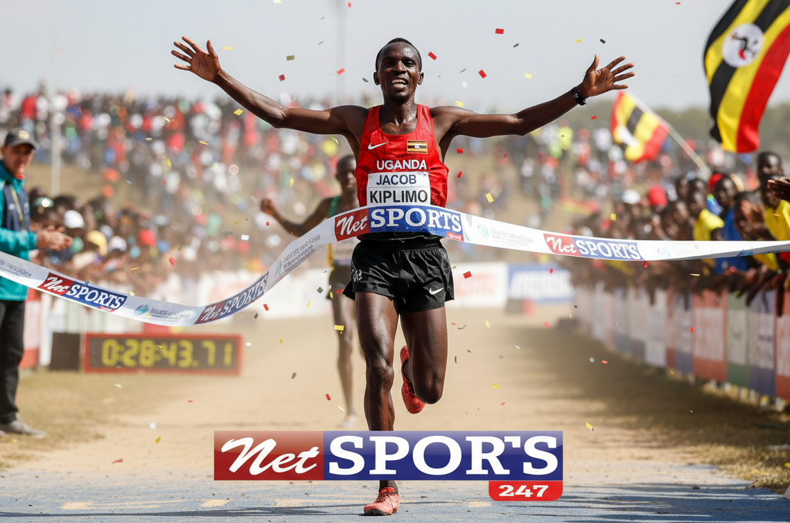 Kiplimo captures third straight world cross country title