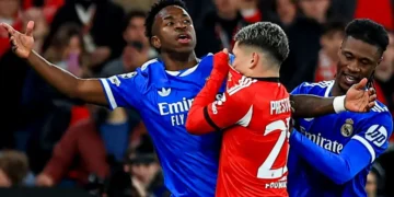 Prestianni denies he racially abused Vinicius