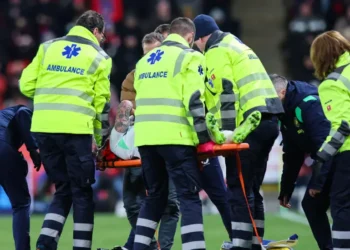 Szmodics taken to Czech hospital after collision