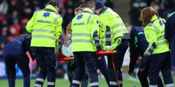 Szmodics taken to Czech hospital after collision