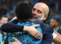Guardiola’s dance of joy as Man City pile pressure on desolate Arsenal