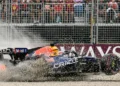 Russell takes Melbourne pole after Verstappen crash