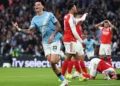 O’Reilly the hero as Man City beat Arsenal to win EFL Cup