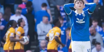 Rangers title hopes dented by Motherwell in epic