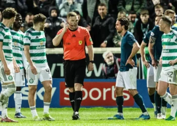 Penalty for this? Celtic and Hearts face title decider as McInnes slams ‘disgusting’ call