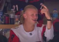 Haaland takes in ice hockey before World Cup debut
