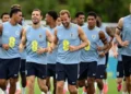 What is SkyJo? The card game being played in the England camp
