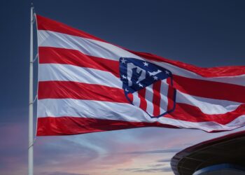 atletico madrid derby flag