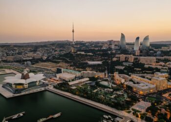 azerbaijan gp 2026 saturday race baku skyline flame towers px8412720