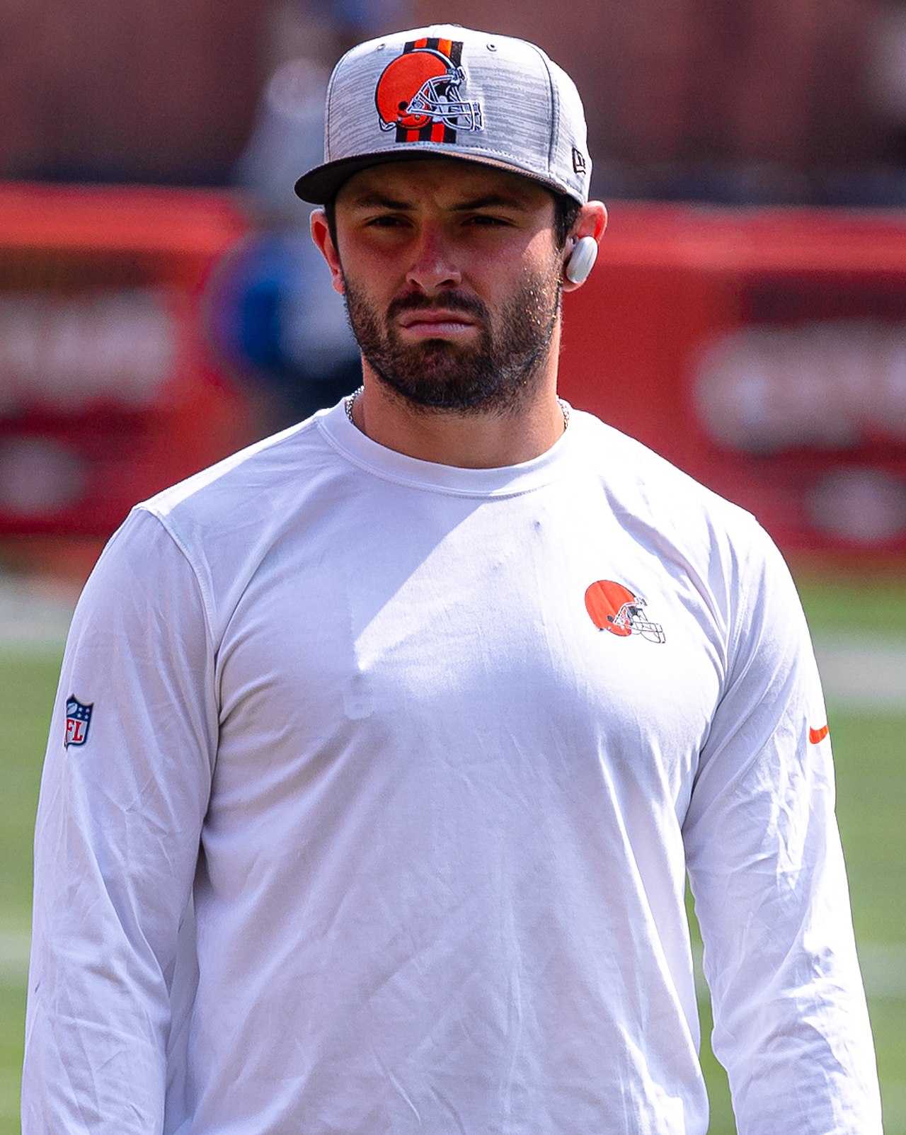 Baker Mayfield, Buccaneers quarterback who hurt his thumb against the Vikings
