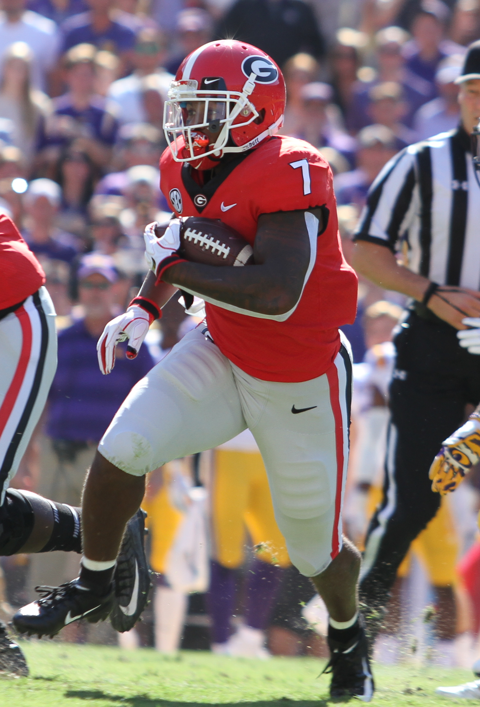 D'Andre Swift, Bears running back, in his Georgia days
