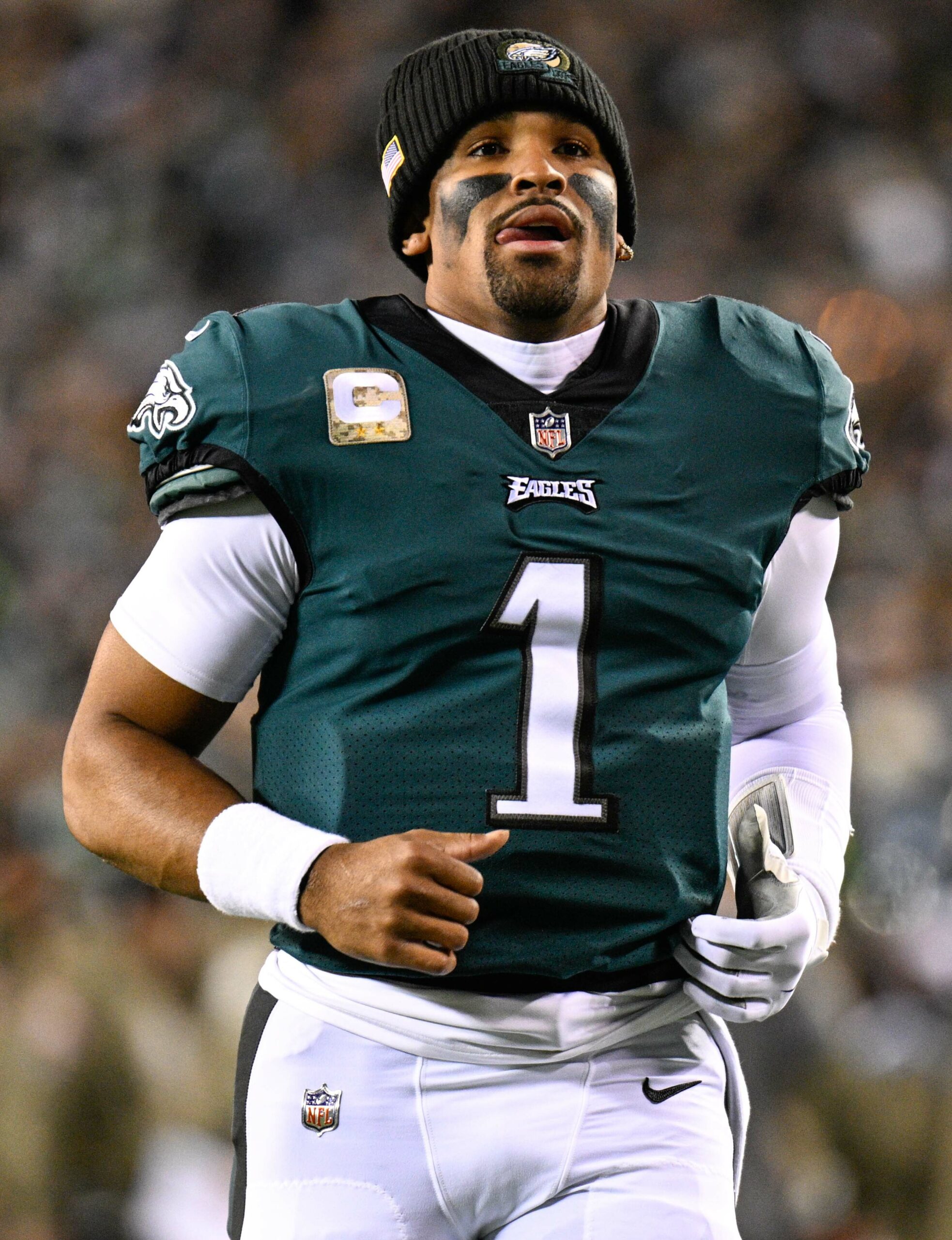 Jalen Hurts, Eagles quarterback, in the Bears vs Eagles game recap