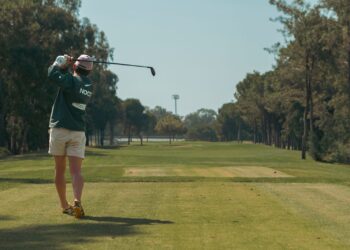 bmw pga championship 2026 round 3 elvira celli lead golfer tee shot px38890584