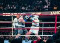 boxing ring referee crowd
