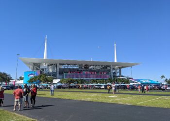 Hard Rock Stadium in Miami Gardens, venue for Chiefs vs Dolphins