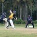 Cricket batsman playing a shot with wicketkeeper behind (Pexels 30671896)