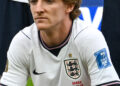 Anthony Gordon in an England shirt, scorer in Czechia vs England