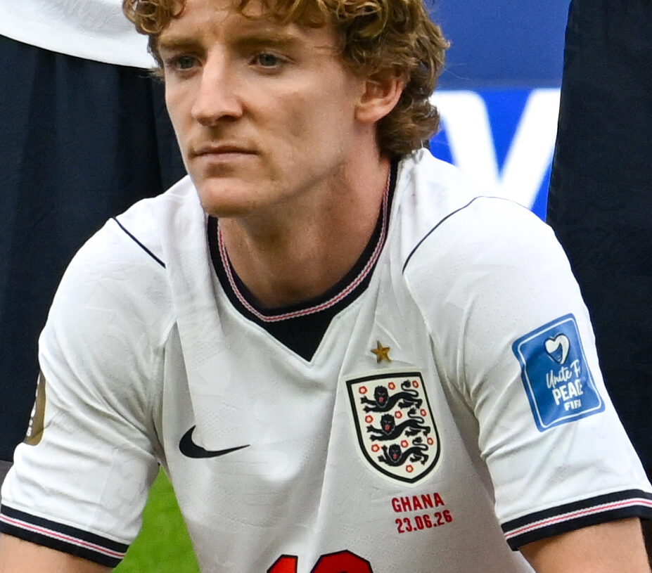 Anthony Gordon in an England shirt, scorer in Czechia vs England
