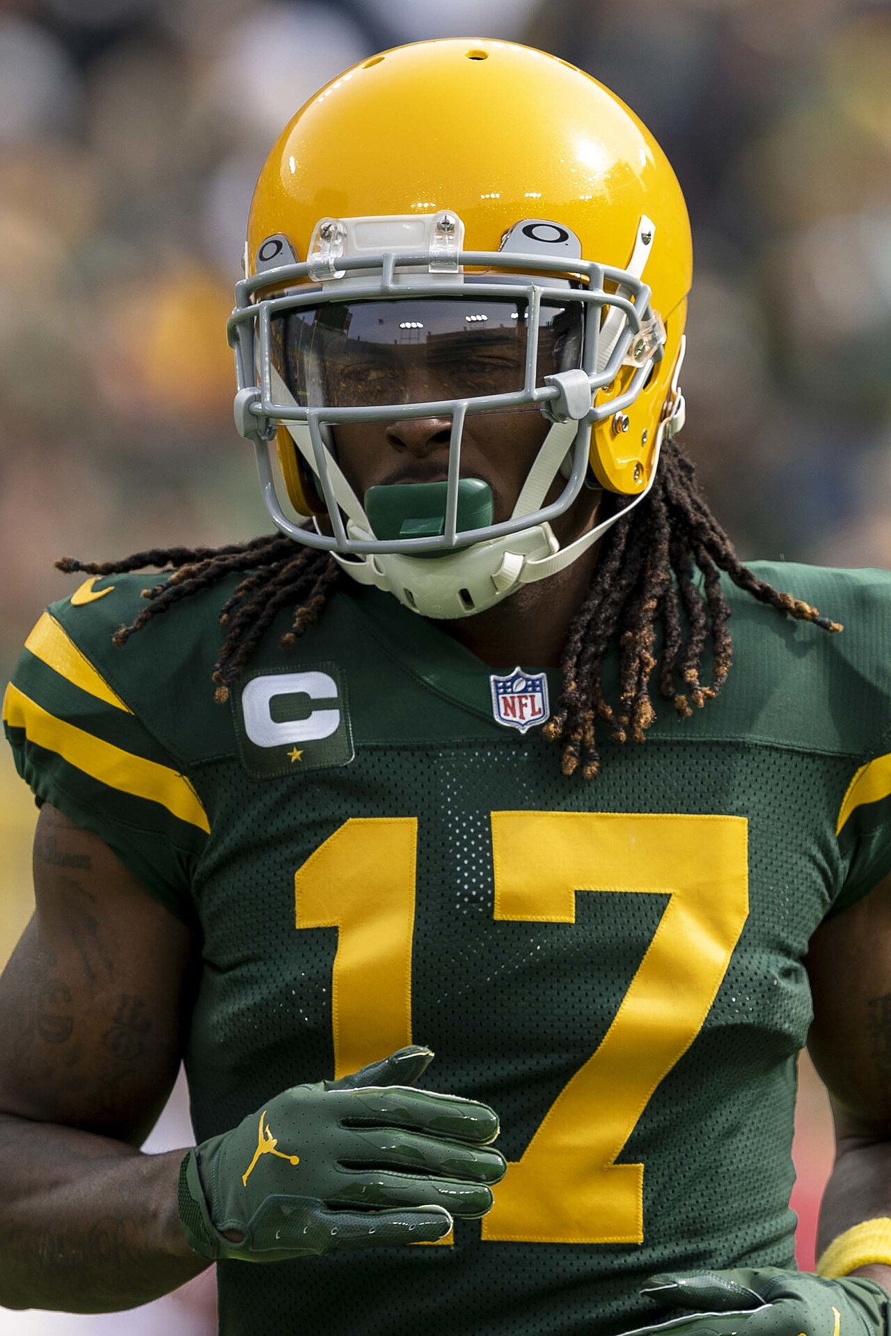 Rams receiver Davante Adams, pictured with the Packers in 2021