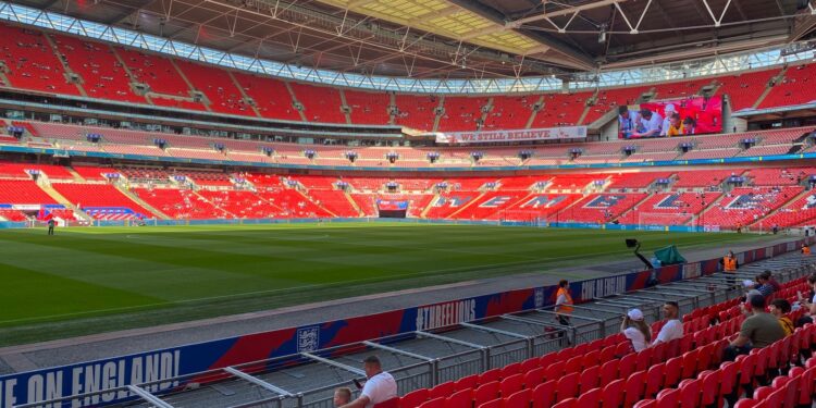 Wembley Stadium, venue of England vs Spain in the Nations League