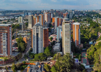 Guatemala City skyline, host city of the Guatemala vs El Salvador Nations League match