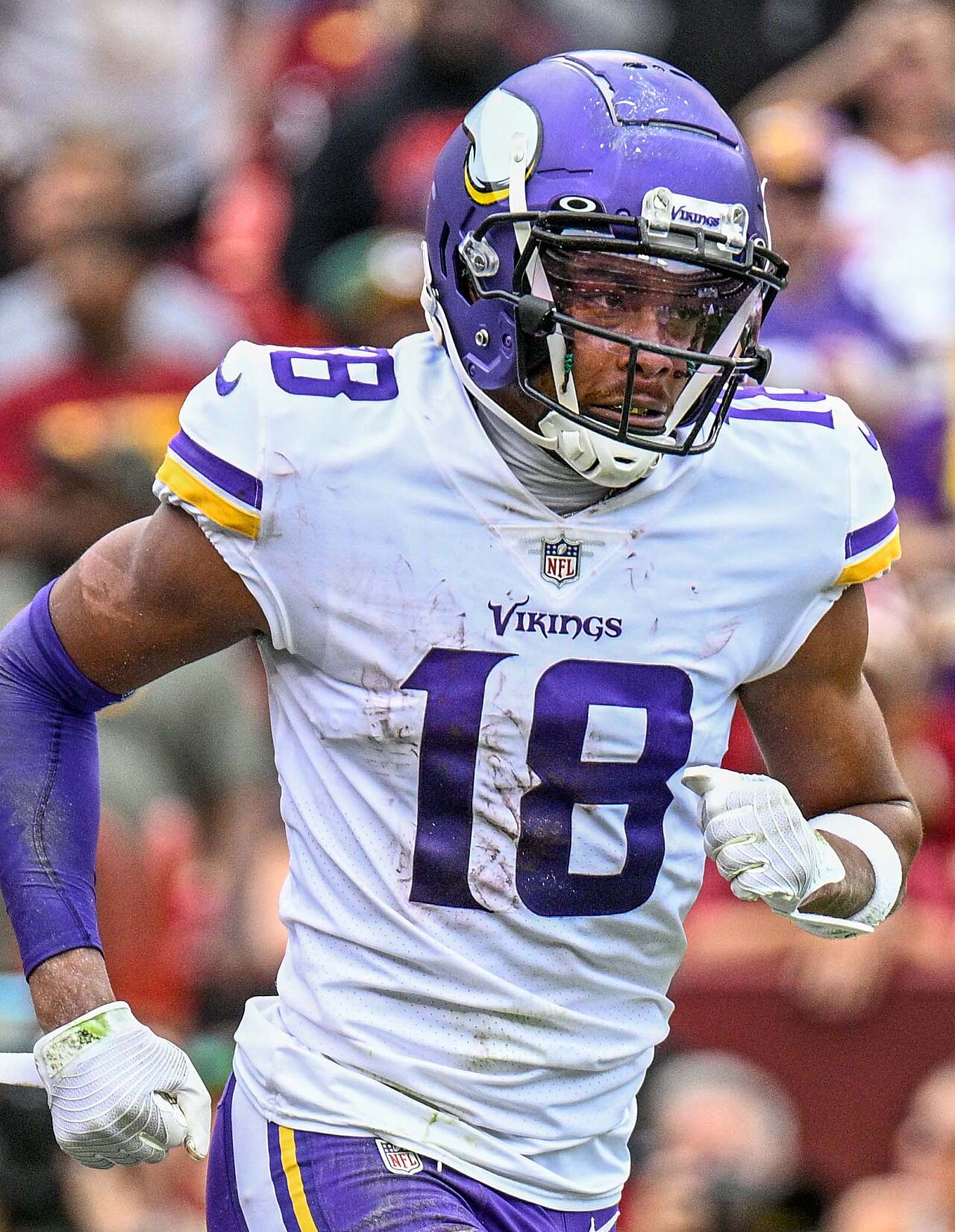 Justin Jefferson, who hurt his ankle in Vikings vs Buccaneers