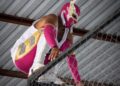 masked wrestler turnbuckle