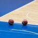 nba court basketballs