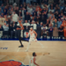Victor Wembanyama and Josh Hart during Game 3 of the 2026 NBA Finals