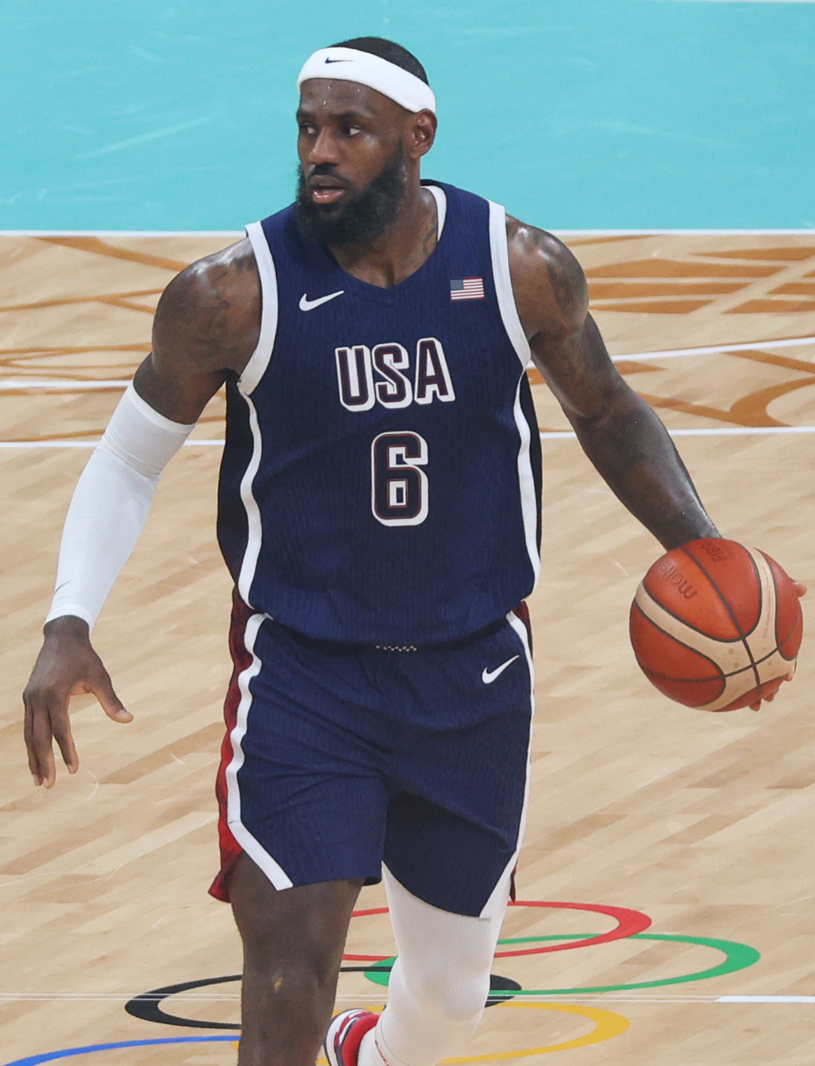 LeBron James at the 2024 Olympic Games