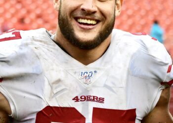 Nick Bosa of the San Francisco 49ers, whose calf injury rules him out against the Cardinals