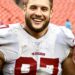 Nick Bosa of the San Francisco 49ers, whose calf injury rules him out against the Cardinals