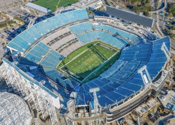 EverBank Stadium in Jacksonville, venue of Patriots vs Jaguars