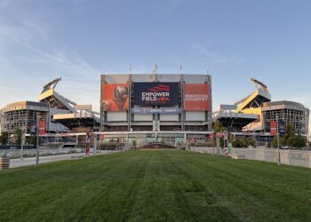 Empower Field at Mile High in Denver, venue of Rams vs Broncos