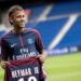 Neymar at his Paris Saint-Germain presentation press conference in August 2017 after his world record transfer