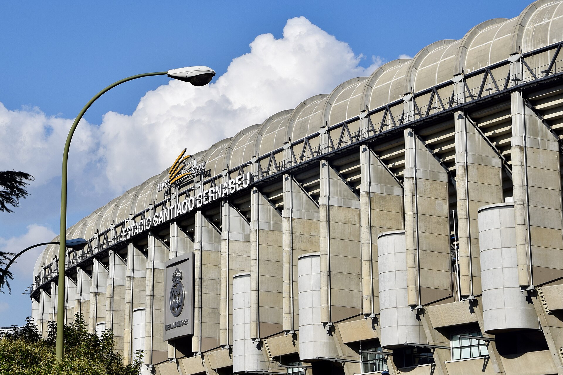 Santiago Bernabeu stadium in Madrid, home of Real Madrid, the club that broke the transfer record five times