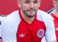 John McGinn in a Scotland shirt, Scotland vs Switzerland