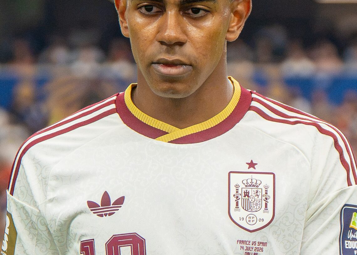 Lamine Yamal playing for Spain, two goals in Spain vs Croatia