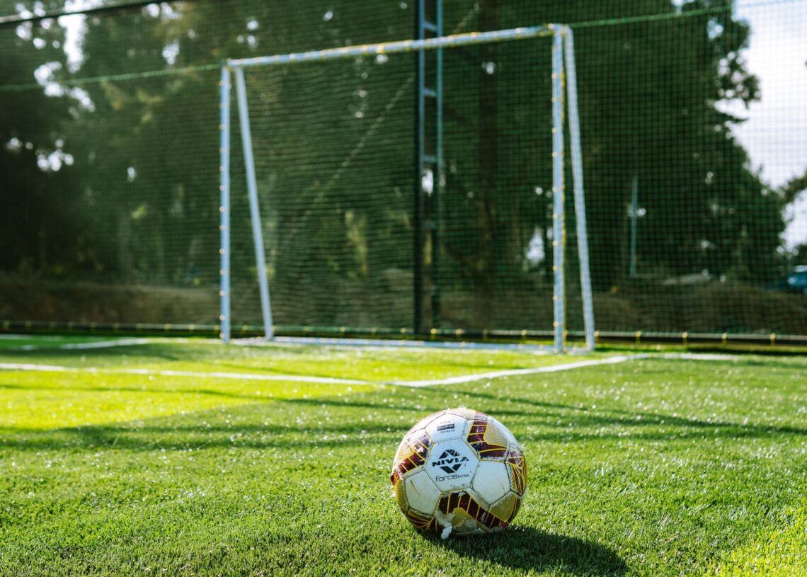 Football in front of a goal, illustrating Tijuana vs Atlas in Liga MX
