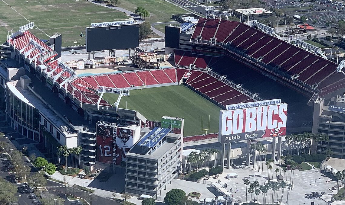 Raymond James Stadium in Tampa, where Vikings vs Buccaneers was played