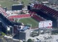 Raymond James Stadium in Tampa, where Vikings vs Buccaneers was played